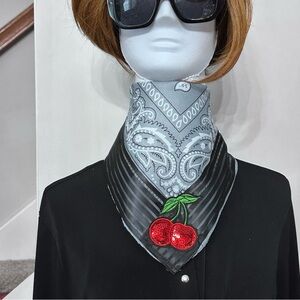 Scarf Boho OOAK Fabric Choker Shabby Chic Necklace Collar Handmade Fiber Art NEW